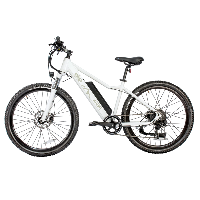 GIO PEAK ELECTRIC BIKE WHITE WITH TORQUE SENSOR CPSC 1512 TEST APPROVED