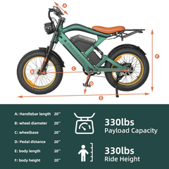 SMARTRAVEL GPS Electric Bike with Real-time Positioning and App Control 1200W/48V/20Ah