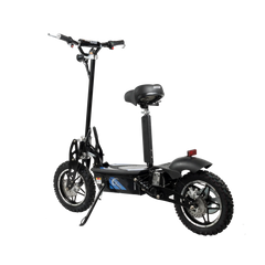 ROSSO COBRA OUTDOOR STAND-UP ELECTRIC SCOOTER BLUE WITH SEAT, FOLDABLE