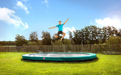 BERG Grand Champion In Ground Trampoline Green 17ft Oval