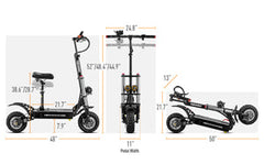 TEEWING X5 6000W DUAL MOTOR ELECTRIC KICK SCOOTER